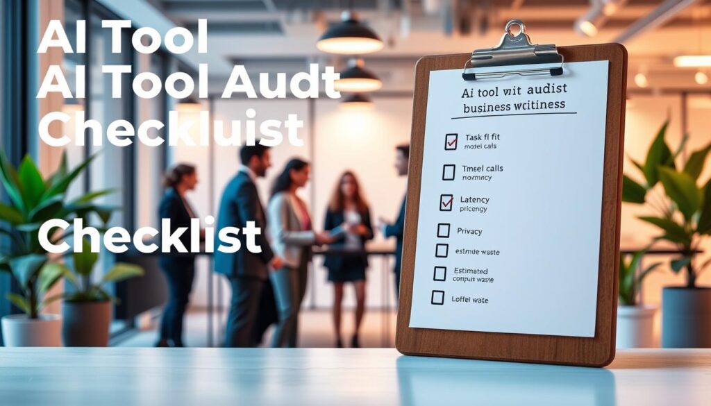 AI Tool Audit Checklist for Low-Energy Business Workflows